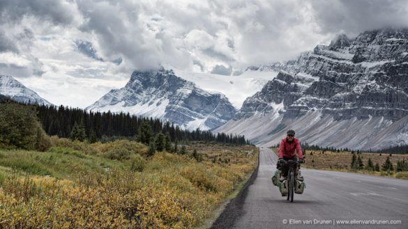 Cycling the Icefield Parkway in Canada