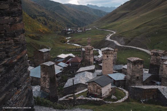 Svan towers in lower Ushguli