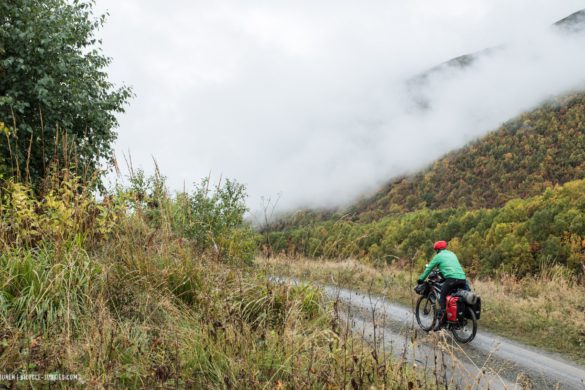 Downhill towards Lentekhi