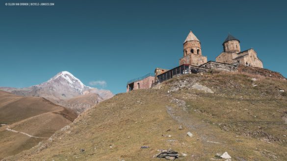 Gergeti Churck and Mount Kazbek