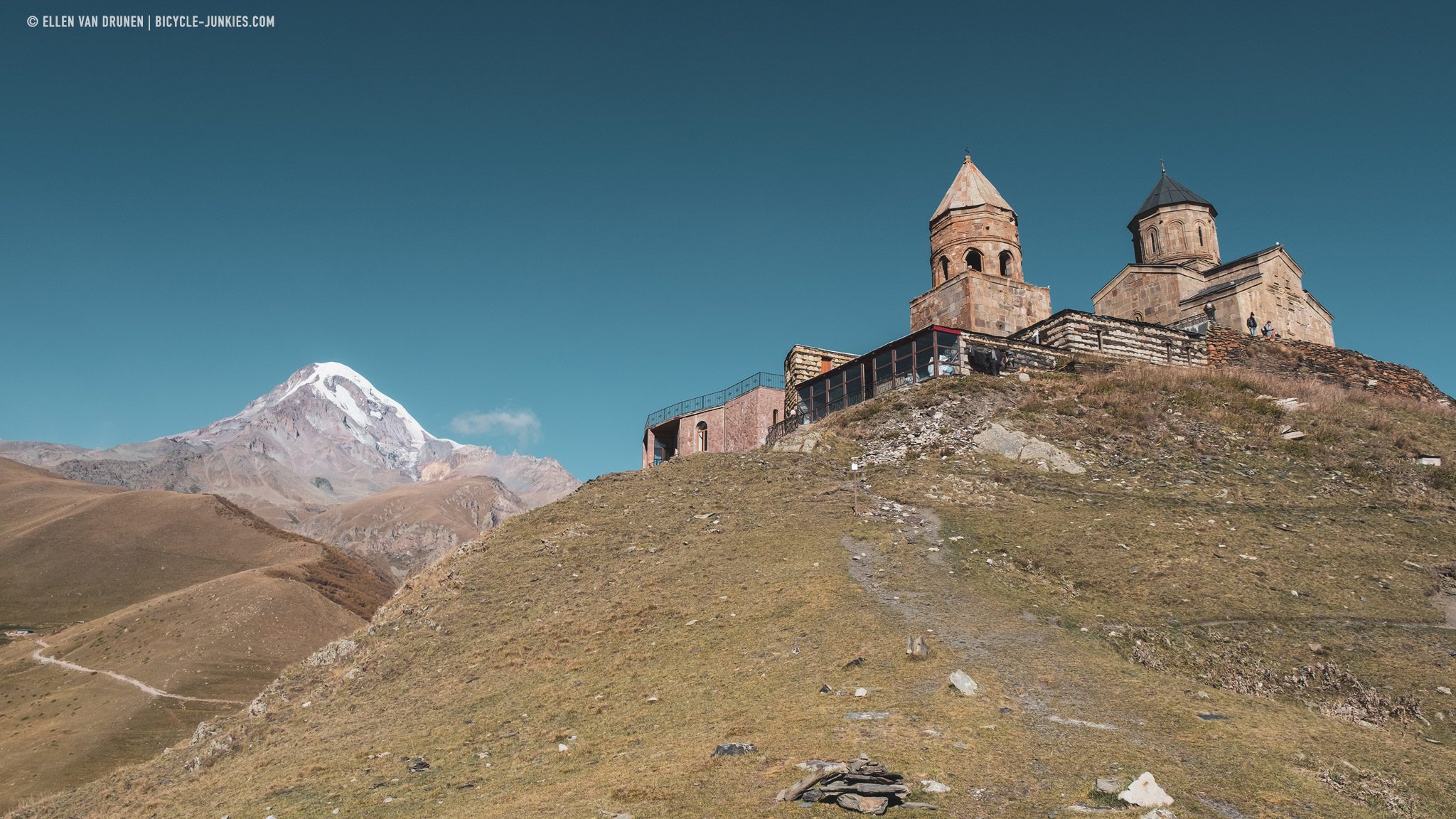 Gergeti Churck and Mount Kazbek