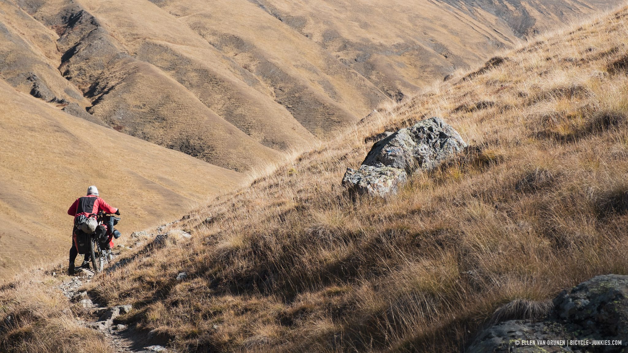 Bikepacking the Chaukhi pass in Georgia