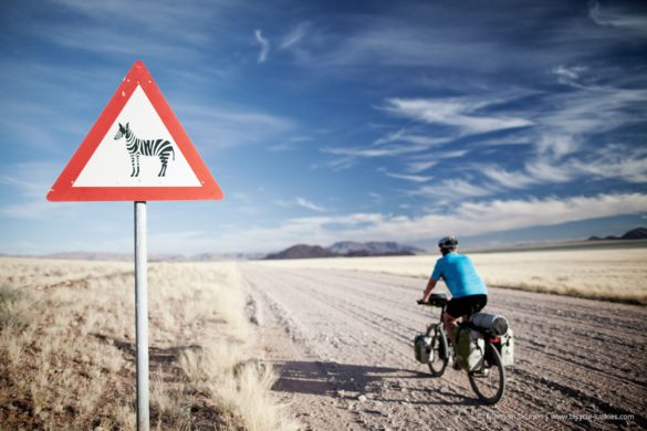 Cycling in Namibia