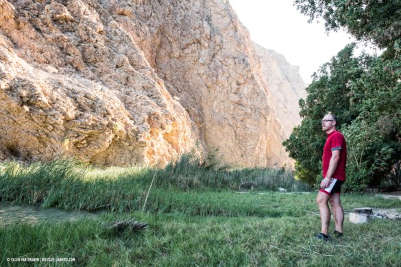 Elmar at Wadi Shab where we camped